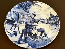 1984 Ter Steege Bv Delft Blauw Hand Decorated In Holland Plate, 9 1/2" Diameter