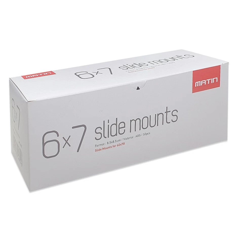 Matin 50 X Slide Mounts 7x7 6x6cm Format Film Mounting Case Frame Carousels I