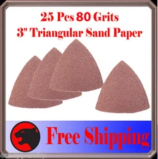 Pack 25 Sandpaper Oscillating Multi Tool  80 Grit wood working sandaper
