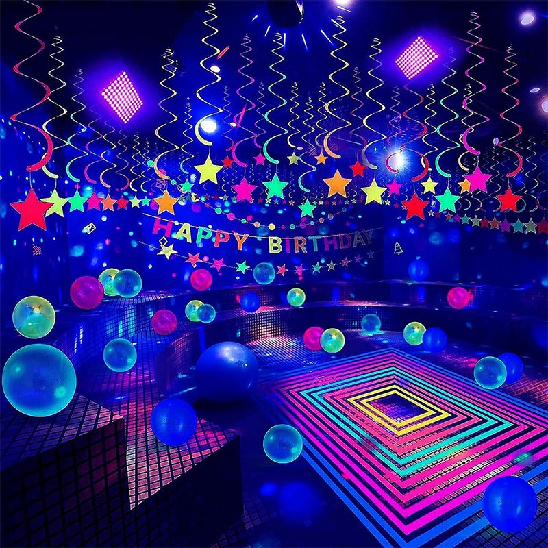 100W UV Black Light Bar LED Floodlight Stage Blacklight Party DJ Club Halloween