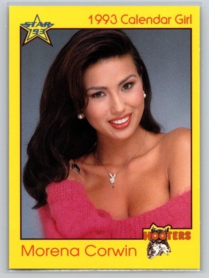 1993 Star Hooters Calendar Girls #37 Morena Corwin Vintage Trading Card