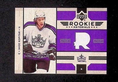 2006-07 Upper Deck - Rookie Materials Anze Kopitar #RM-KO (MEM, RC