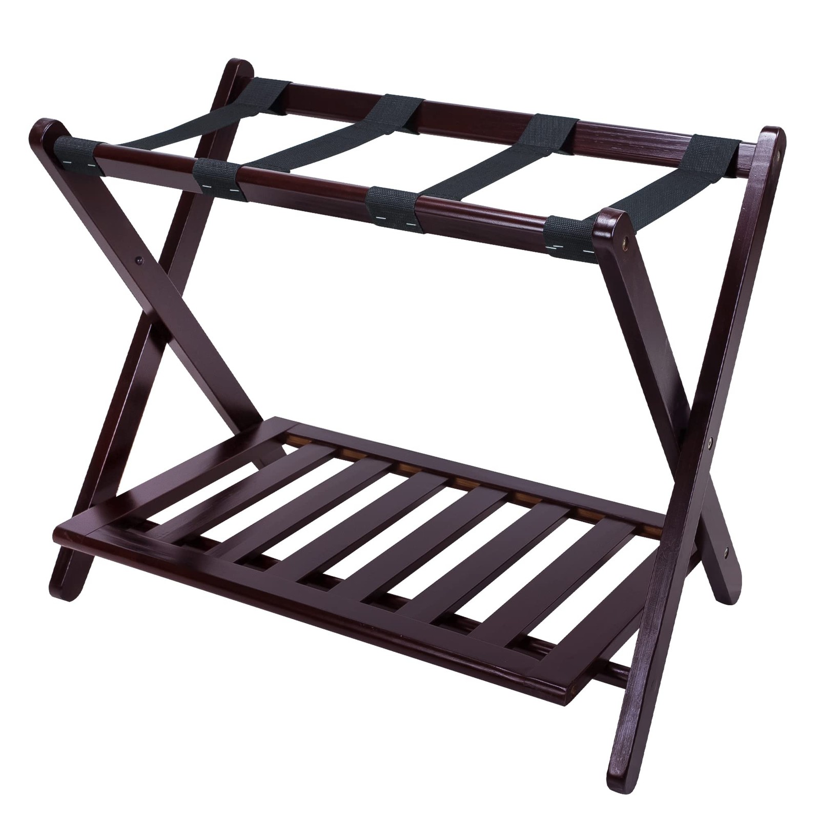 Rack With Shelf, Espresso