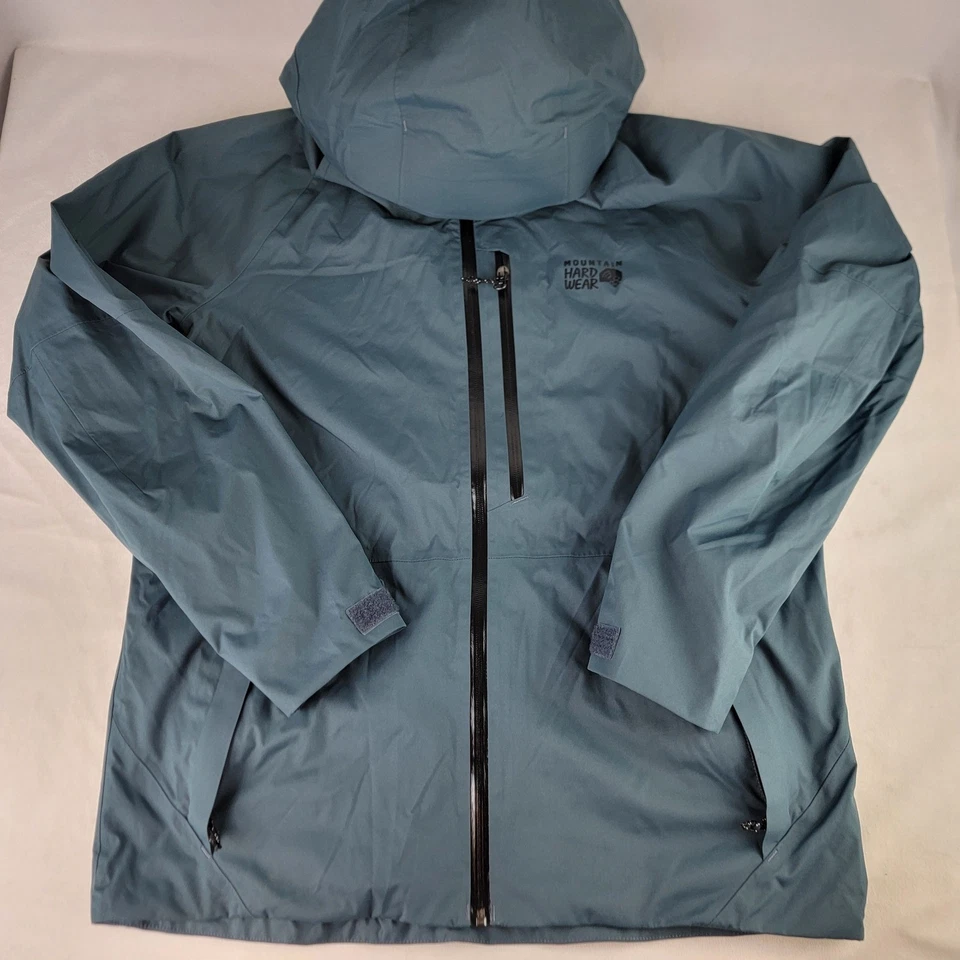 Mountain Hardwear Firefall Mens XL Blue Dry Q Waterproof Insulated Ski Jacket - Image 2 of 4