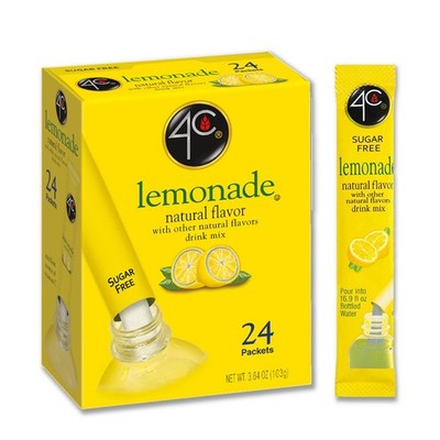 Powder Drink Mix Packets, Lemonade 1 Pack, 24 Count, Singles Stix On the Go, ...