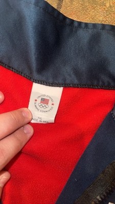 Olympics  Pullover 1/4 Zip Jacket Team USA Men M London Olympics 2012 MADE IN US
