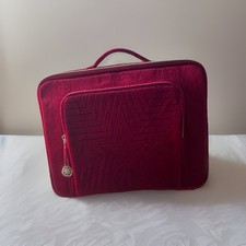 Est e Lauder Red Velvet Perfume Cosmetic Makeup Train Case Bag 9 ins x 12 ins