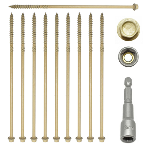 25 X 150Mm Heavy Duty Railway Sleeper Fixing Screws - TIMBERFIX TIMBERLOCK - Picture 7 of 12