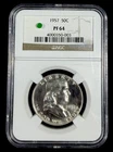1957 franklin half dollar Pr64 NGC #4624