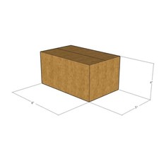 100 8x5x4 Kraft Brown Corrugated Shipping Boxes 32 ECT Single-Wall New