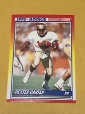 1990 Score Rookie Card #657 Dexter Carter FSU Seminoles San Francisco 49ers. rookie card picture