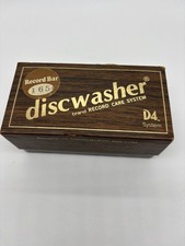 Vintage  Discwasher  Record Care System 1981 Boxed Wood And Velour Cleaning Set