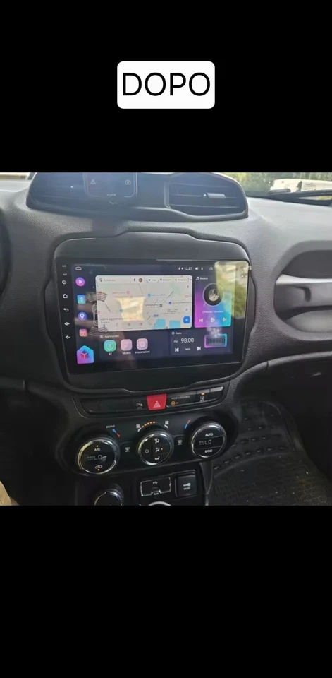 AUTORADIO ANDROID 14 STEREO AUTO JEEP RENEGADE 2015-2020 8/128GB CARPLAY 8CORE - Immagine 4 di 4
