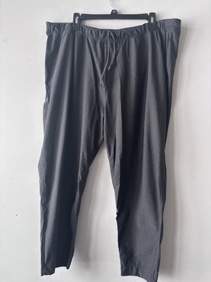 Kirkland Leisure Active Pants Side Pockets Gray Knit Drawstring Front XXL