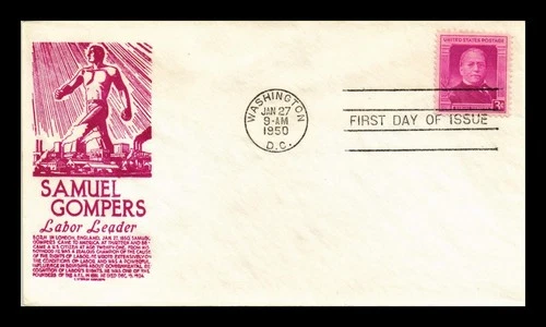US COVER SAMUEL GOMPERS LABOR LEADER FDC SCOTT 988 ANDERSON CACHET