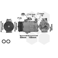 Kompressor Klimaanlage FüR Opel Astra G CC 1.6 16V Zafira A