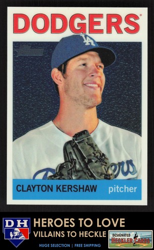 Clayton Kershaw #HC25 2013 Topps Heritage Chrome card