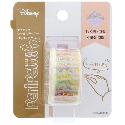 Sunstar Stationery Disney Roll Sticker Peripetta Gold Princess S4834437_