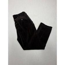 Polo Ralph Lauren Mens Brown Corduroy Pants Straight Leg 40x30 Wide Wale Cotton