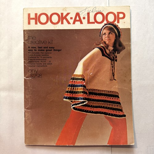 Vintage 1960s HOOK-A-LOOP The Creative Kit Crochet Instructions & Patterns