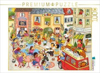 Calvendo Puzzle Village Square In Summer | 1000 Pieces, Finished Size 25.2 × 18.