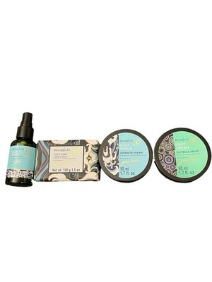 Bloomfield Foot Care Set Foot Scrub Cream Bar Soap Spray Japanese Dream Spa