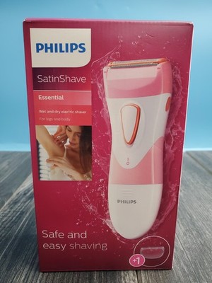 Philips SatinShave Essential Women s Electric Shaver, Cordless, Pink, HP6306/50
