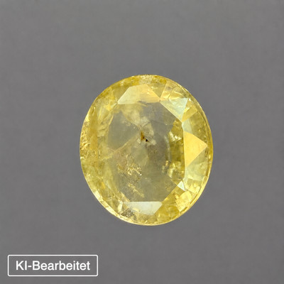 Yellow Sapphire Gelber Ceylon Saphir 1,50 ct IGI Zertifikat Edelstein Gemstone