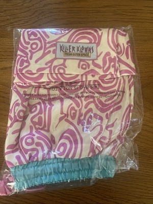 Killer Klowns From Outer Space Men's XL Swim Shorts Pink Blue Geometric Pattern