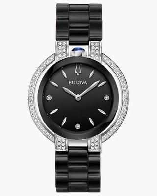 Bulova 98R266 Rubaiyat  Diamond (1/3 ct. t.w.) Black Ceramic Band Watch $1,875