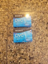 Sony Mini DV Digital Video Cassette DVC 60 Min. Premium Tapes LOT of 2 Sealed