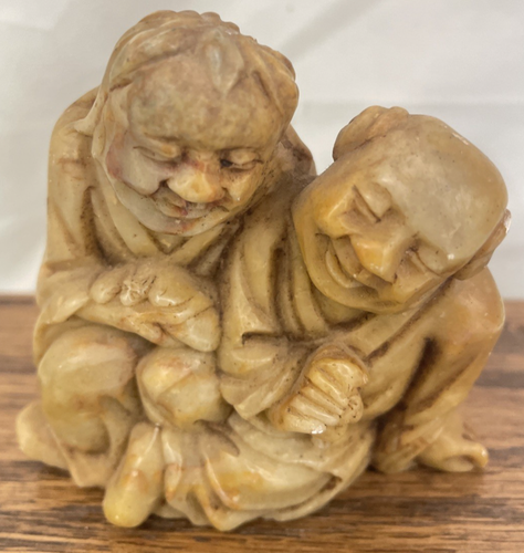 Vintage Estate Sale Jade Qing Dynasty Figurine 3” Tall