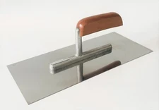 Shop-Tek 11" x 5" Stainless Steel Finishing Trowel with Wood Handle