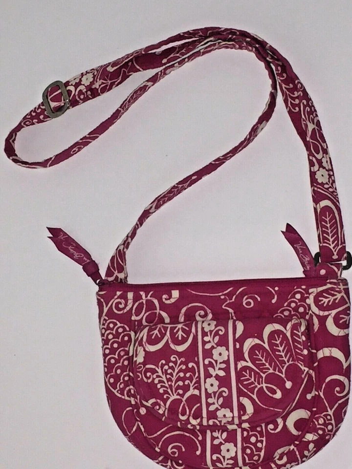 VERA BRADLEY ВЫСТЕГАННАЯ НАПЛЕЧНАЯ СУМКА-МЕССЕНДЖЕР розовый/белый - Изображение 3 из 4