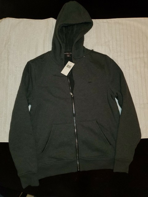 michael kors sherpa full zip hoodie