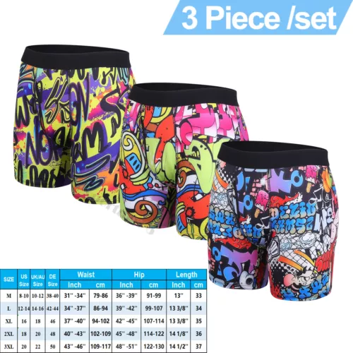 Men's Underwear Boxer Briefs Bamboo Viscose Trunks Soft Comfortable Multipack US - Picture 21 of 28