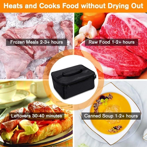 Portable Electric Food Warmer Heating Lunch Box Bag Mini Oven Container For Car - Picture 15 of 21