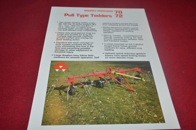 Massey Ferguson 70 72 Pull Type Tedder Dealer's Brochure CDIL 