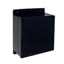 6.3x6.3x3.54" Plastic Black Electrical Enclosure IP67 ABS Wiring Junction Box US