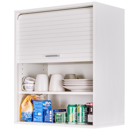 SIMMOB Küchenschrank Schrank Oberschrank Hängeschrank mit Rollladentür B 60 cm - Bild 10 von 18