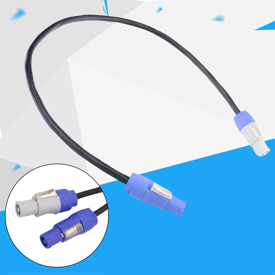 20A 5-Pack 5ft Powercon Extended Cable Power Plug Male to Female For Stage Light - Image 2 of 4