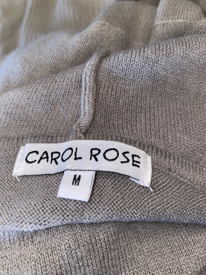 Cárdigan con capucha a rayas color tostado Carol Rose talla M Foto 4 de 4