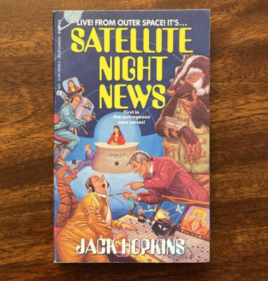 Live Outer Space Satellite Night News Jack Hopkins Vtg PB Science Fiction Ace