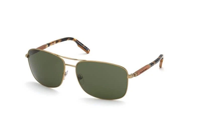 Gafas de sol Ermenegildo Zegna EZ 0176 34N doradas de metal aviador 66-16-135 Foto 2 de 3