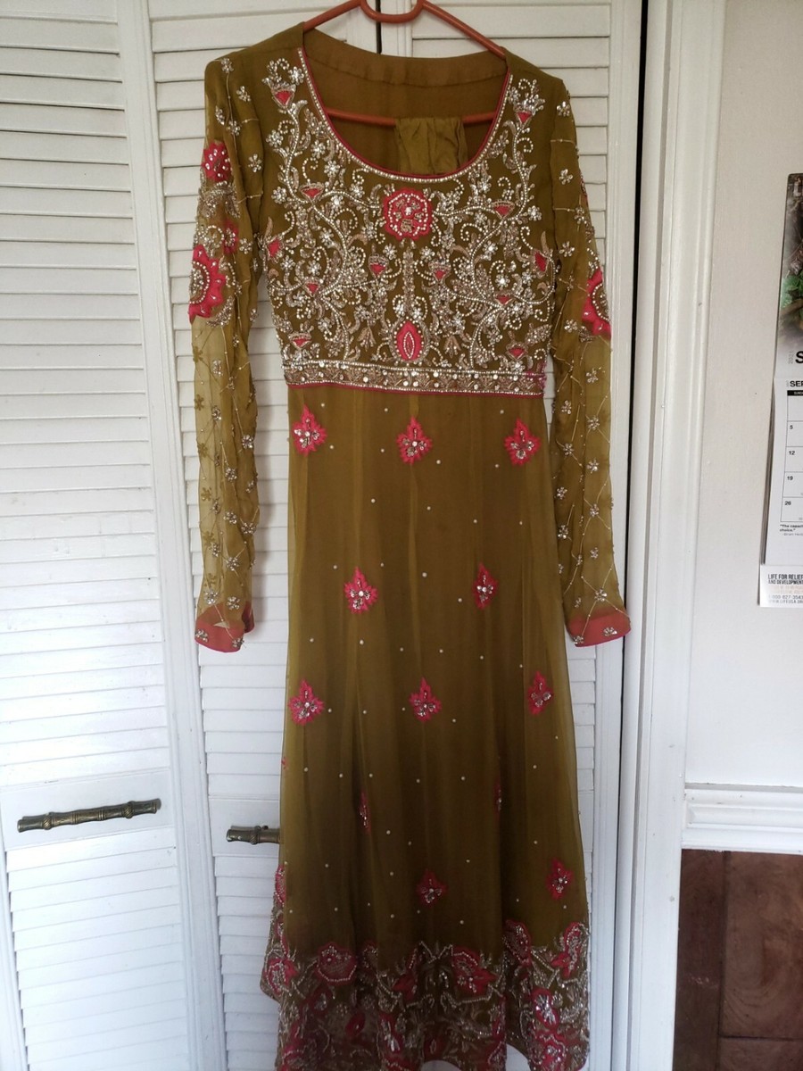 Pakistani Wedding/Formal Dress Nomi Ansari Inspired Dark Green | eBay Pakistani Wedding/Formal Dress Nomi Ansari Inspired Dark Green | eBay