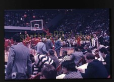 1983 NC State Jim Valvano / UNC Dean Smith - ACC Basketball - Vtg 35mm Slide