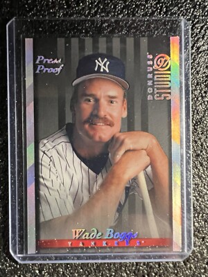 1997 Donruss Studio Silver Press Proof #47 Wade Boggs New York Yankees