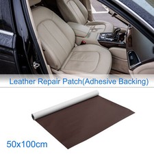 19.6"x39" Self Adhesive Leather Repair Patch Tap for Car Seat Sofa Deep Brown