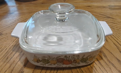 Corning Ware A-1-B 1 Quart L Echalote Spice of Life Casserole Dish wLid PreLoved