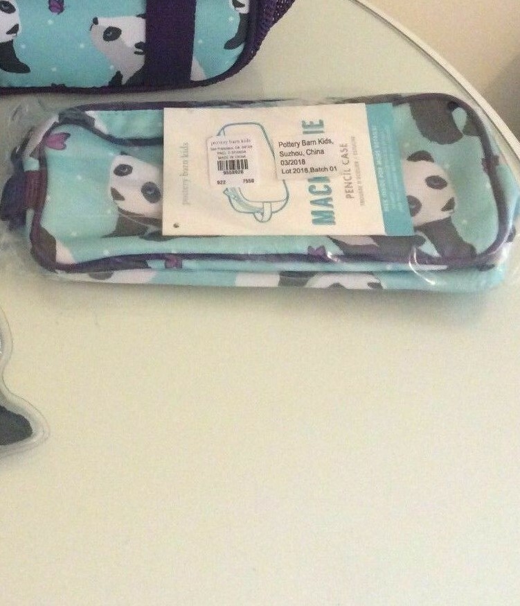 PONY Astuccio portamatite zip cuore orso panda fienile ceramica borsa scuola regalo ragazza giardino.